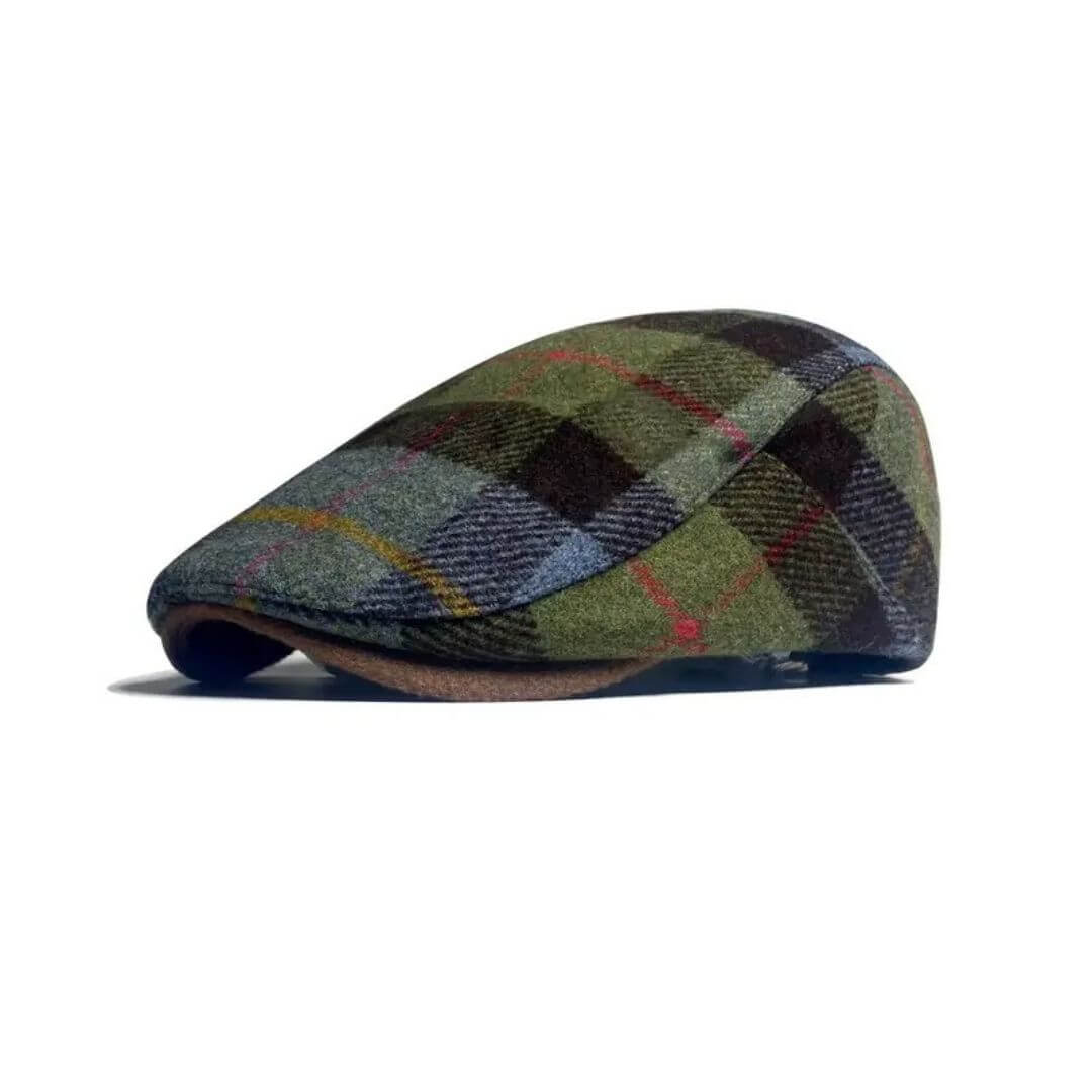 Elmont | Wool-Blend Check Flat Cap