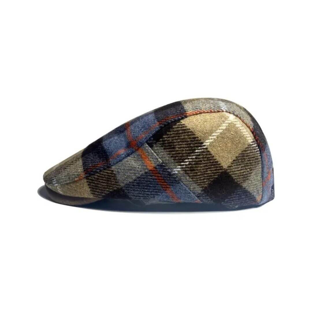 Elmont | Wool-Blend Check Flat Cap