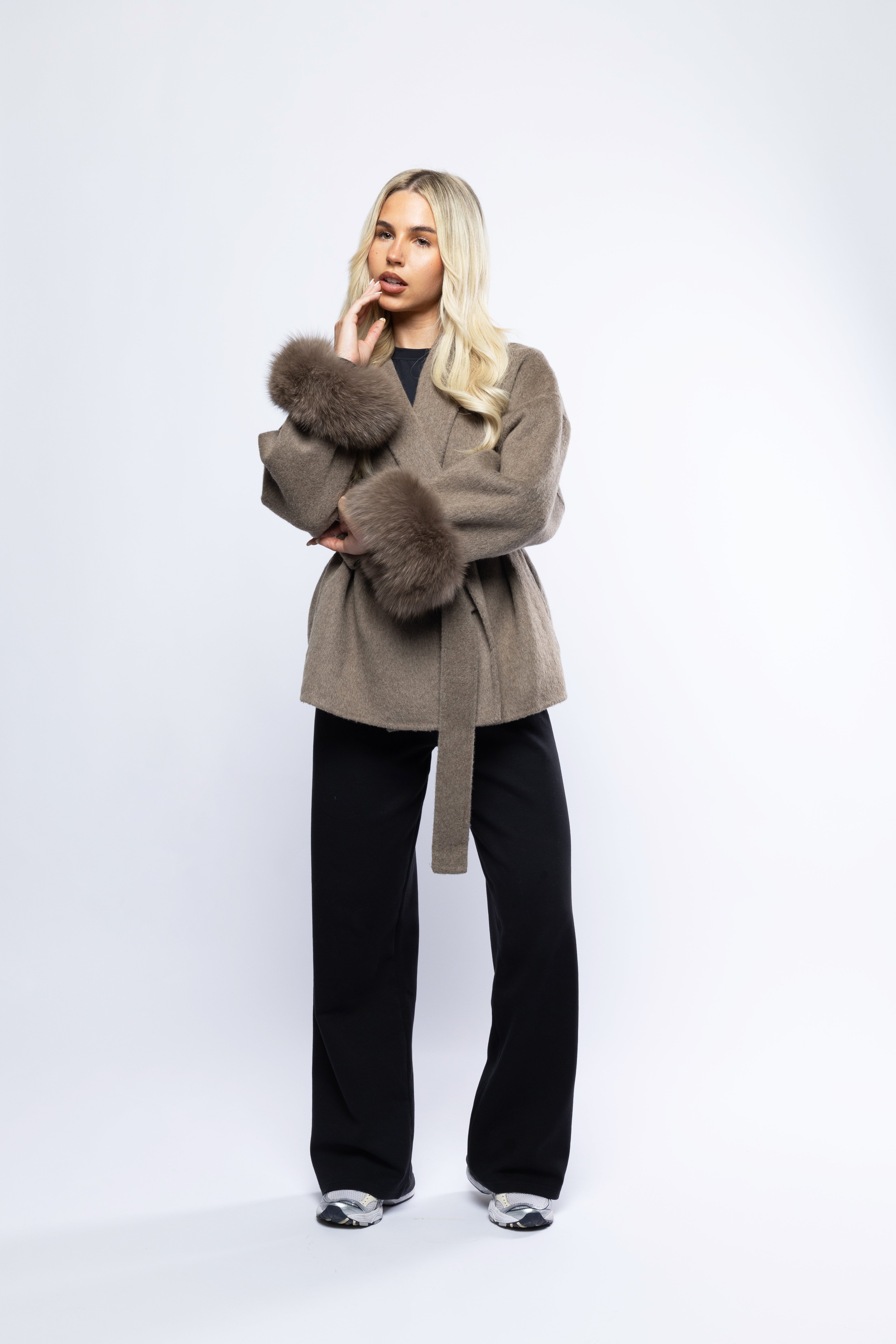 Elmont | Belted Wool-Blend Coat