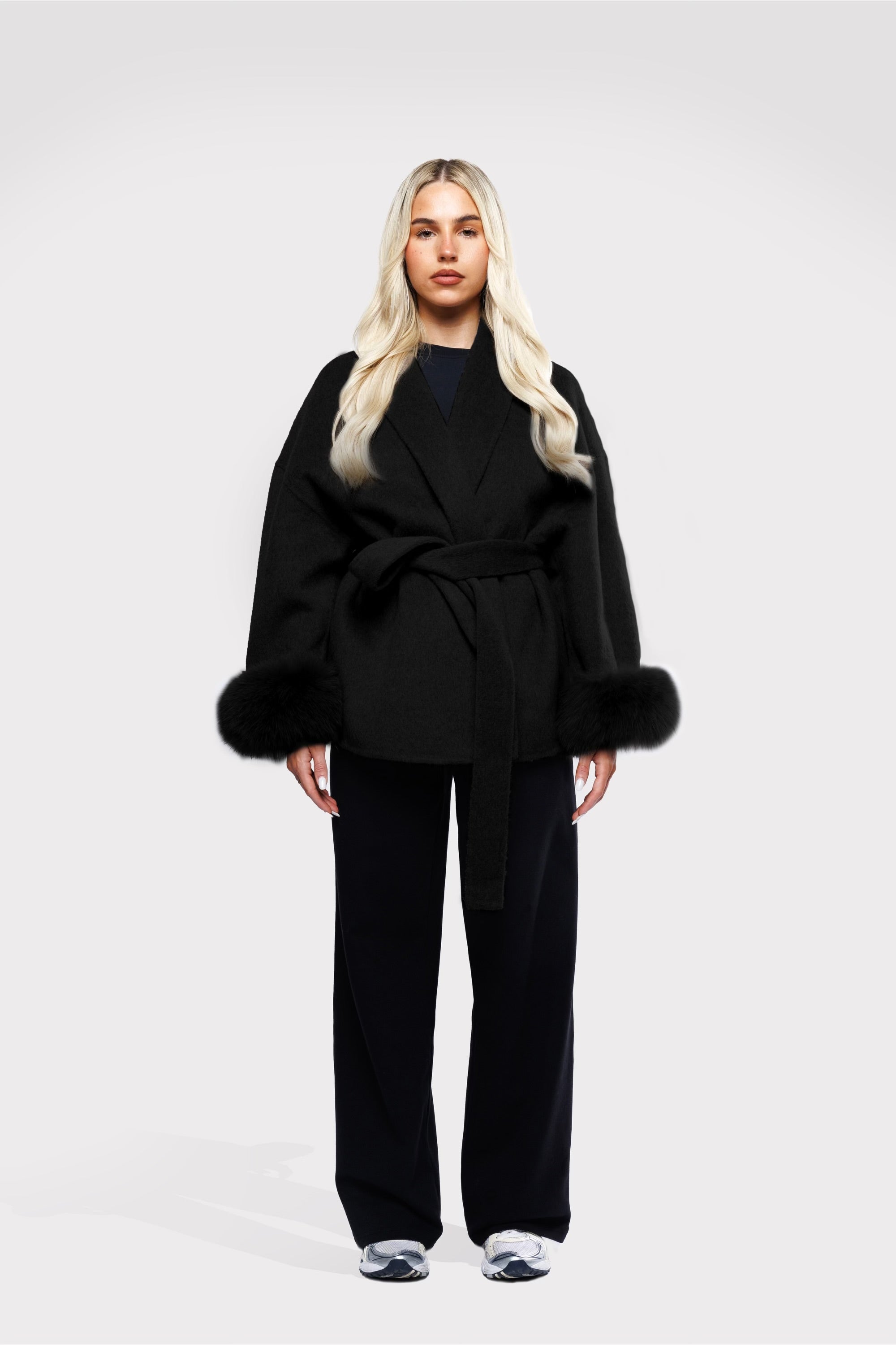 Elmont | Belted Wool-Blend Coat