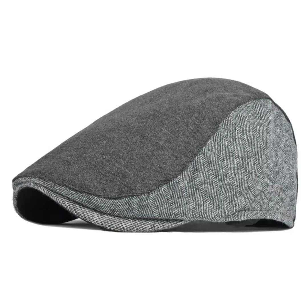 Elmont | Cotton Twill & Wool-Blend Herringbone Cap
