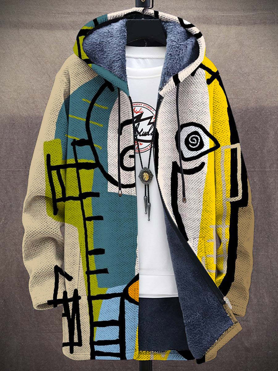 Elmont | Patterned Zip-Front Cardigan