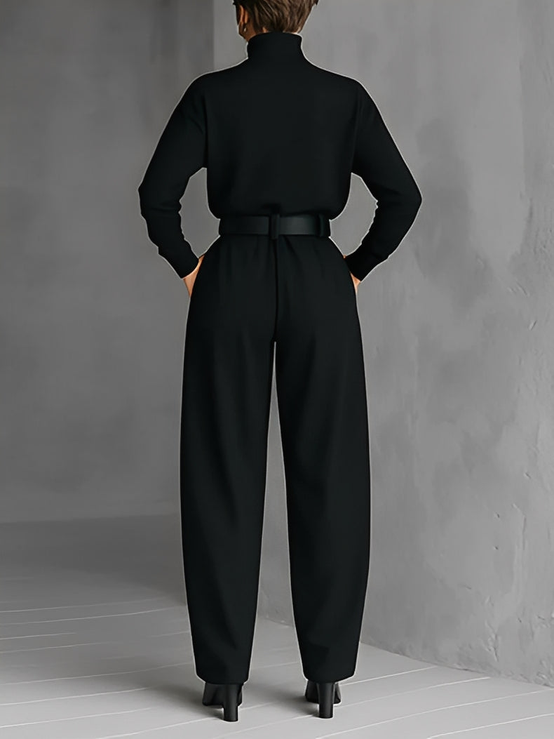 Elmont | Turtleneck Wide-Leg Jumpsuit