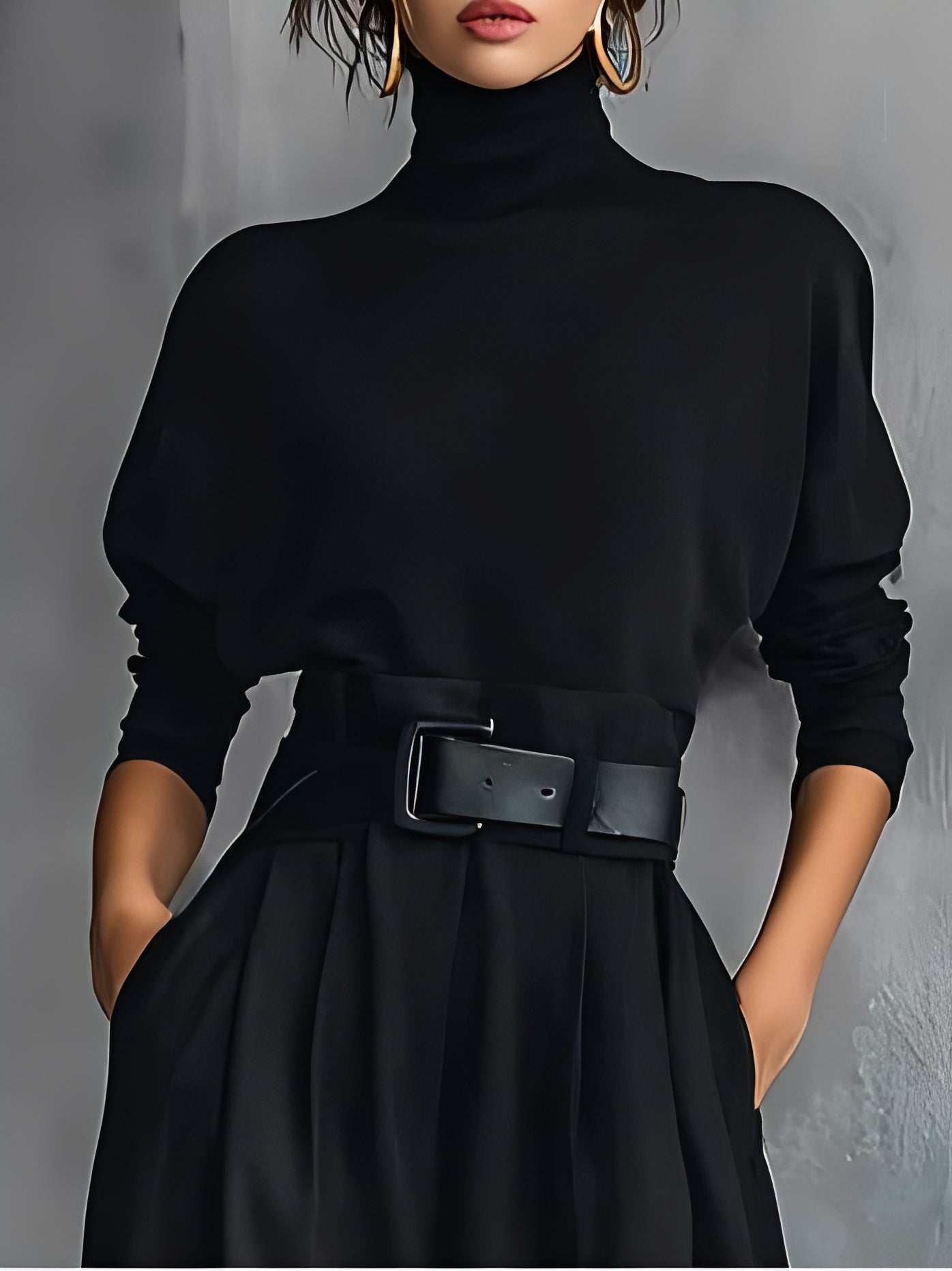 Elmont | Turtleneck Wide-Leg Jumpsuit