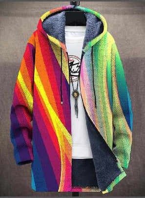 Elmont | Art-Inspired Zip-Up Cardigan