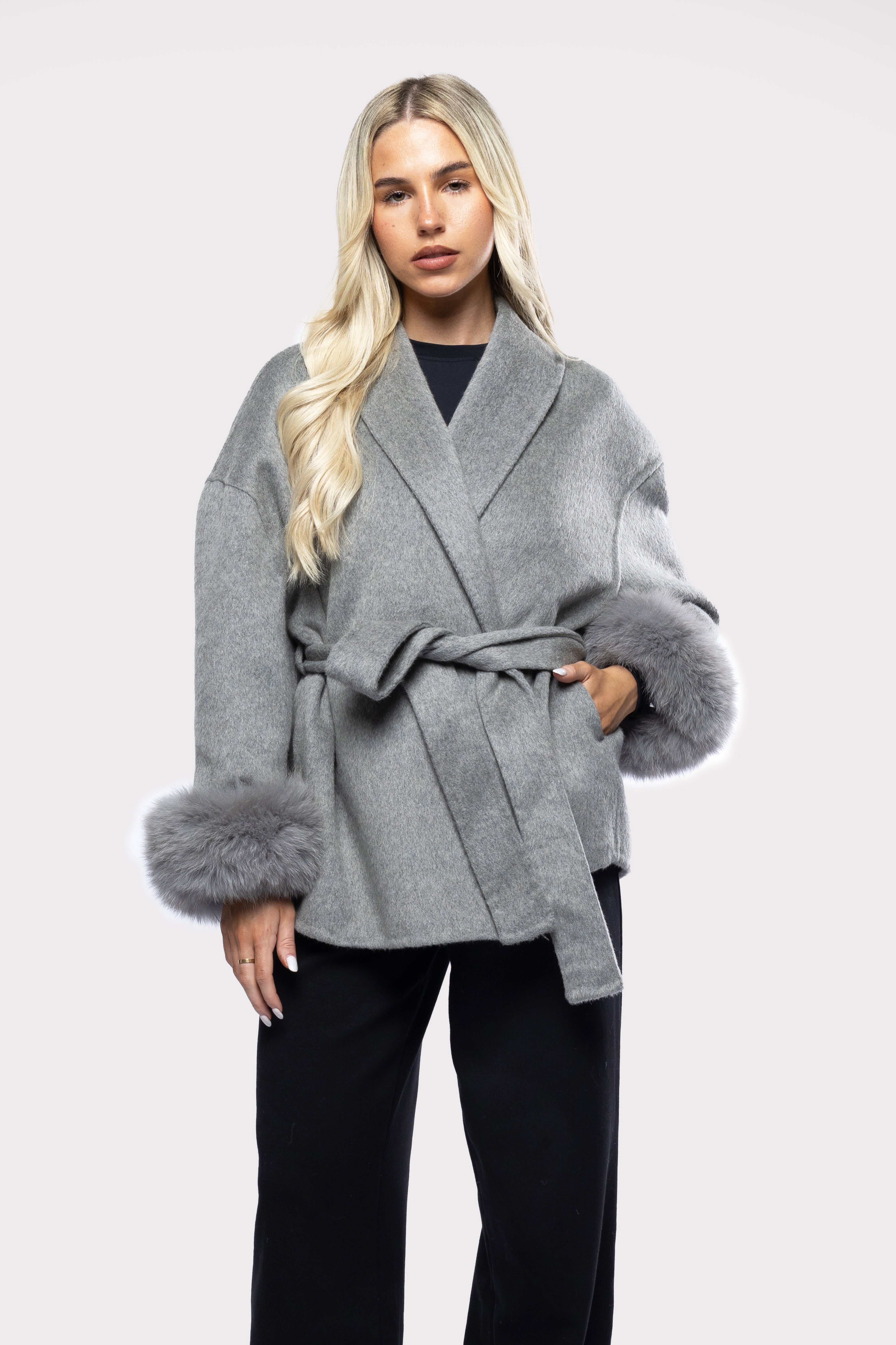 Elmont | Belted Wool-Blend Coat