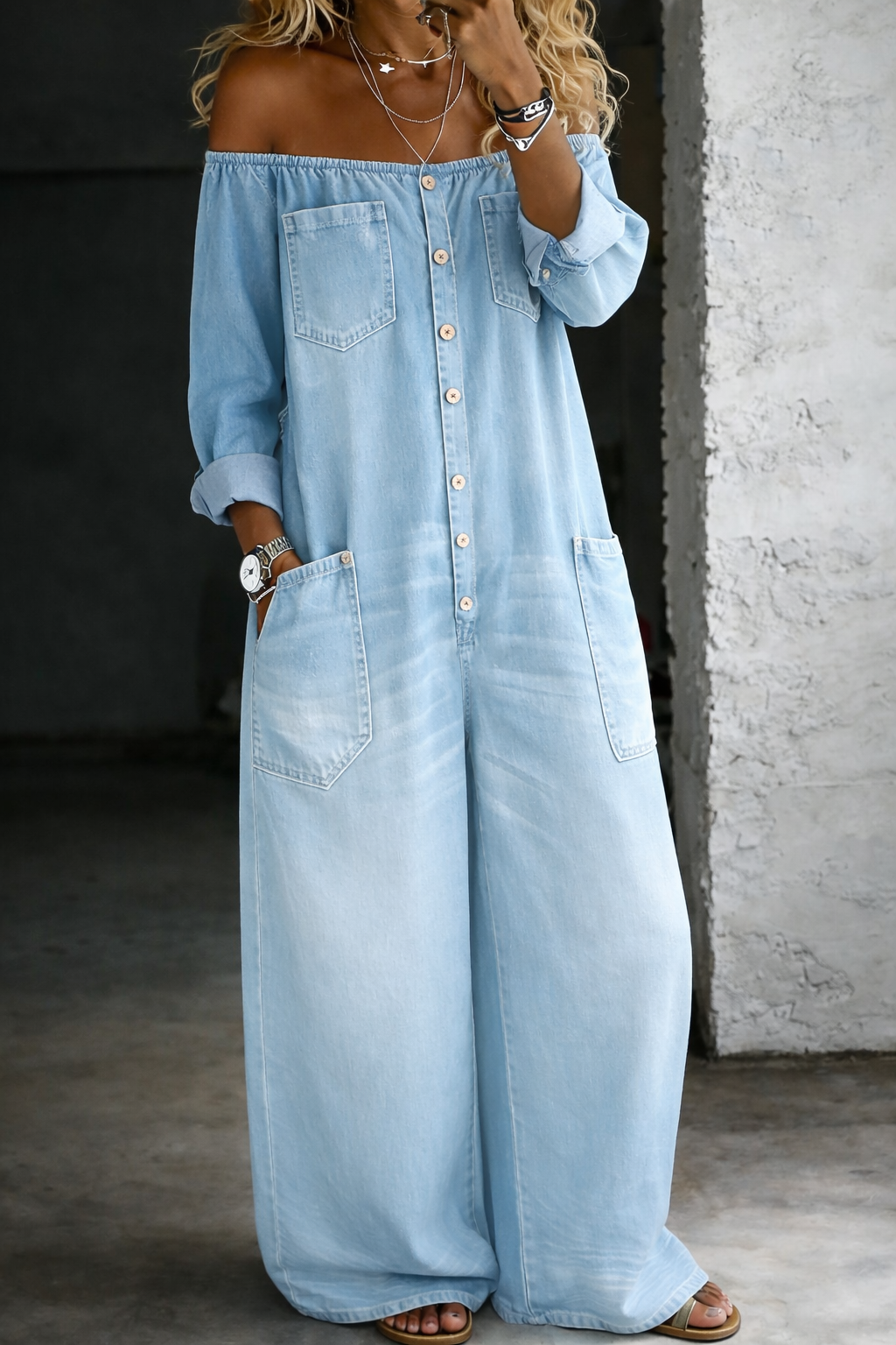 M&H | Off-Shoulder Jumpsuit