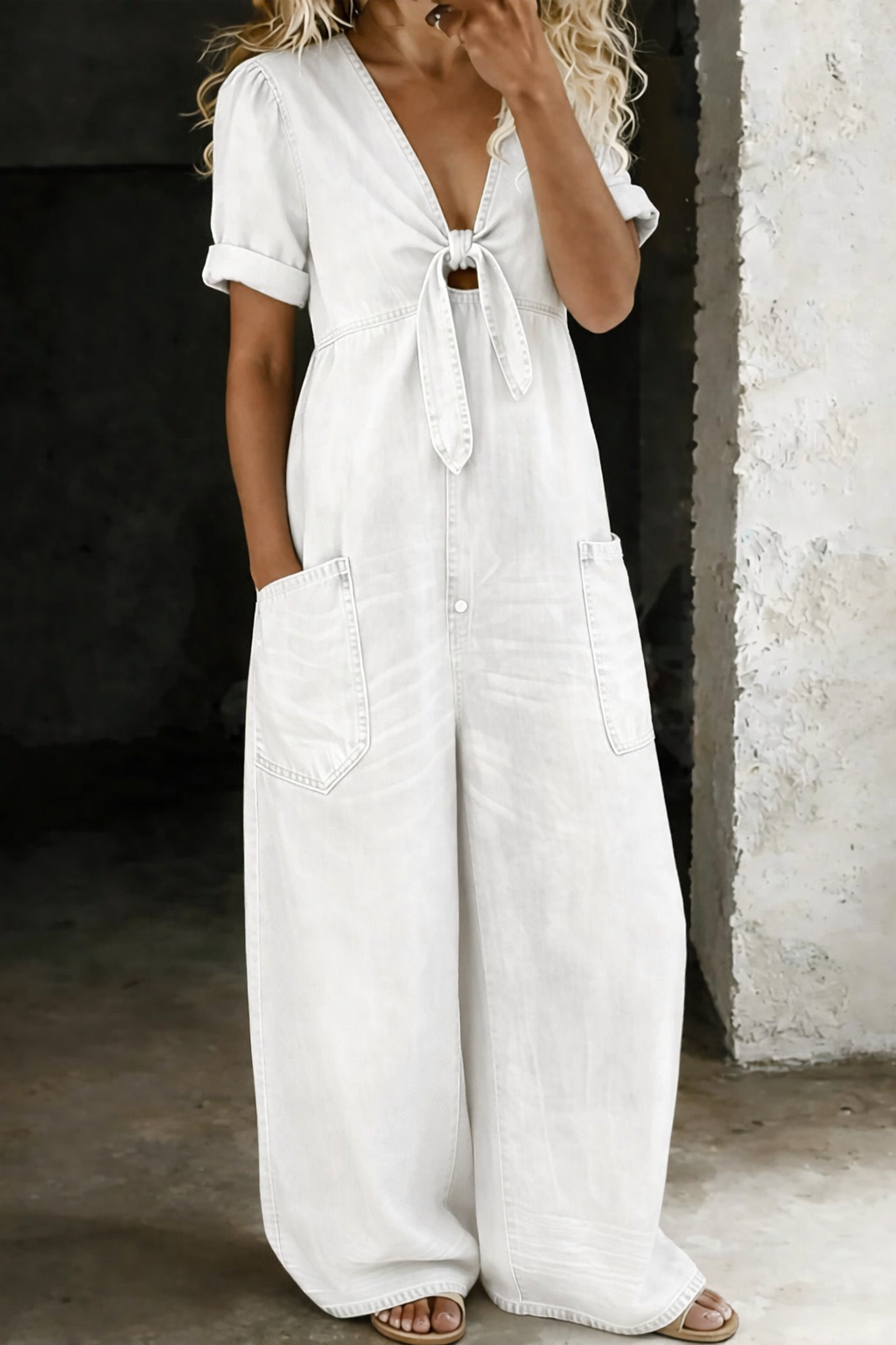 M&H | V-Neck Jumpsuit