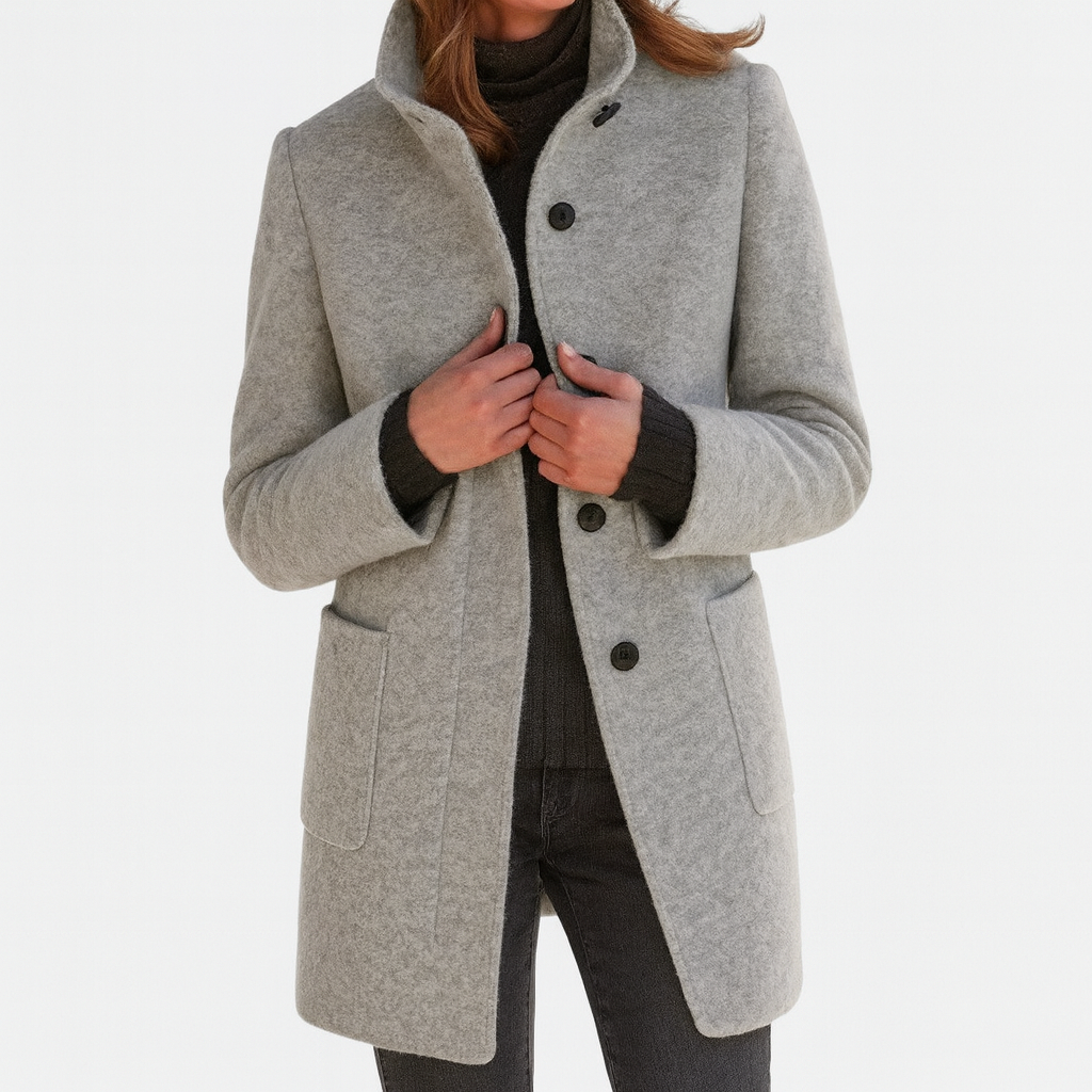 Elmont | Women's Mid-Length Knot-Detail Coat