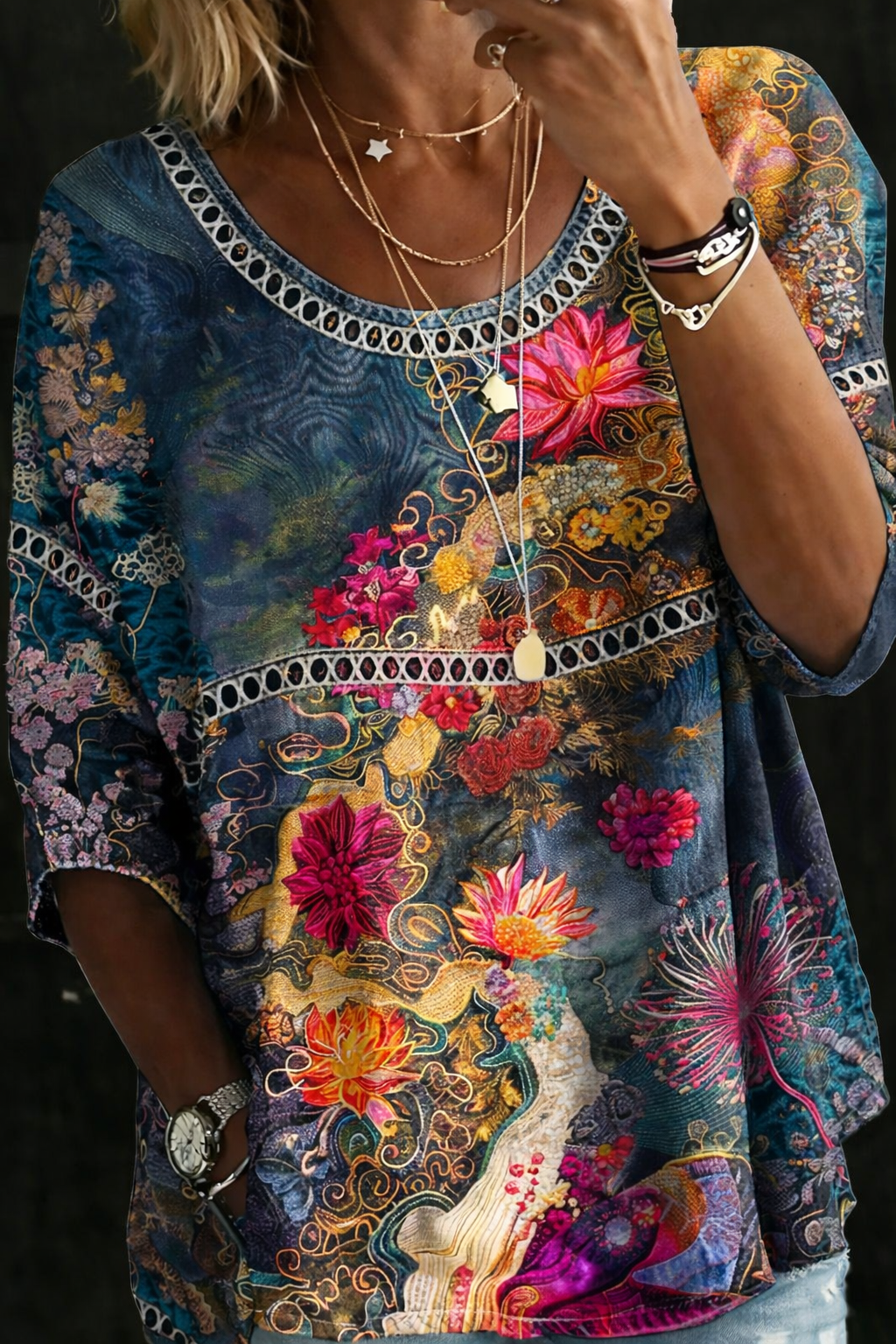 M&H | Denim Blouse