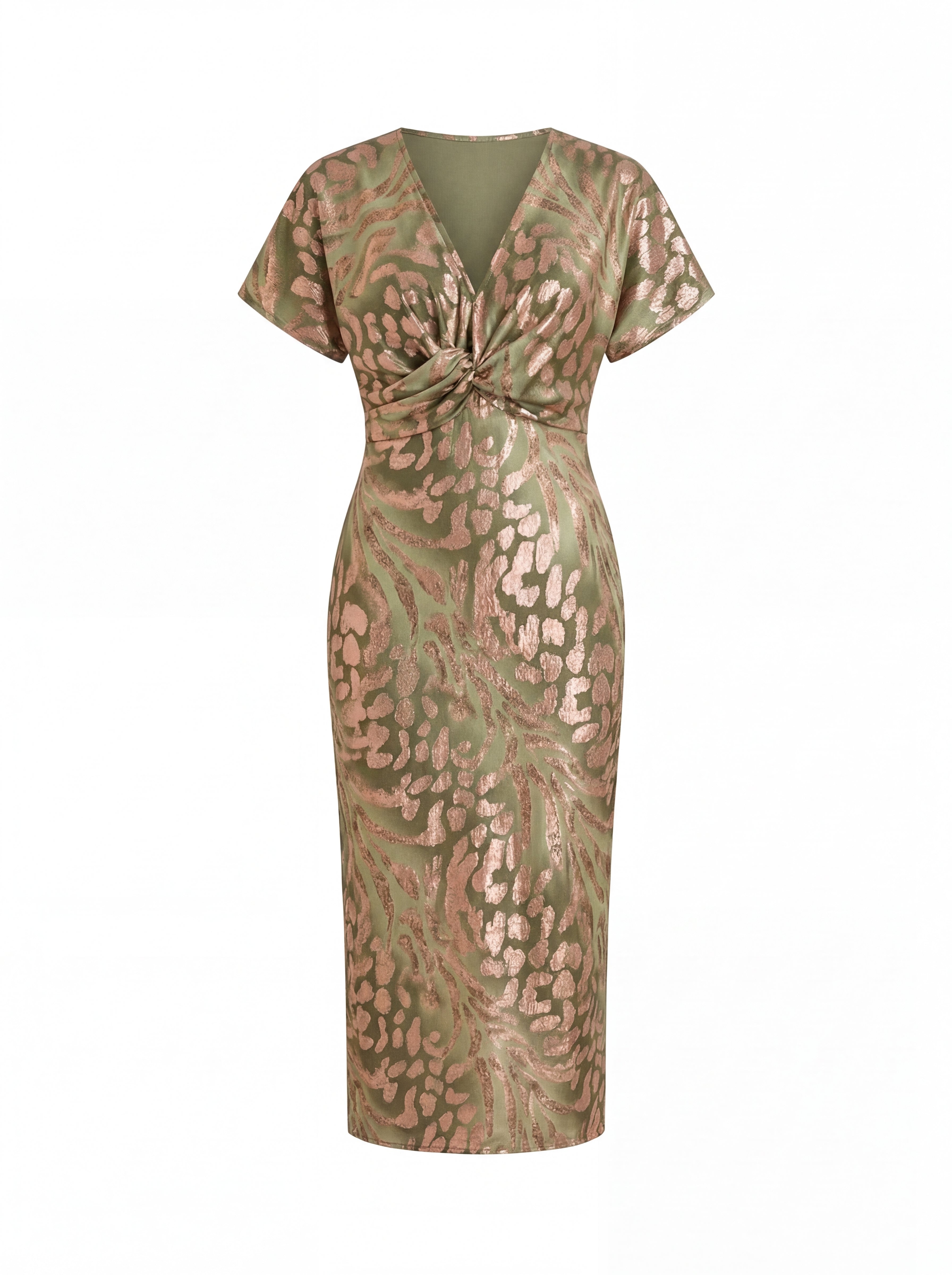 M&H | Twisted Waist Midi Dress