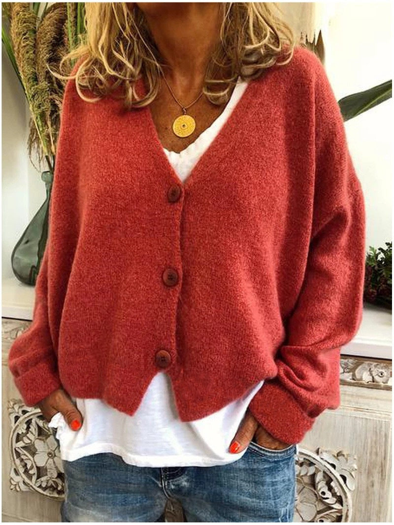 Sarah | V-Neck Button-Front Cardigan