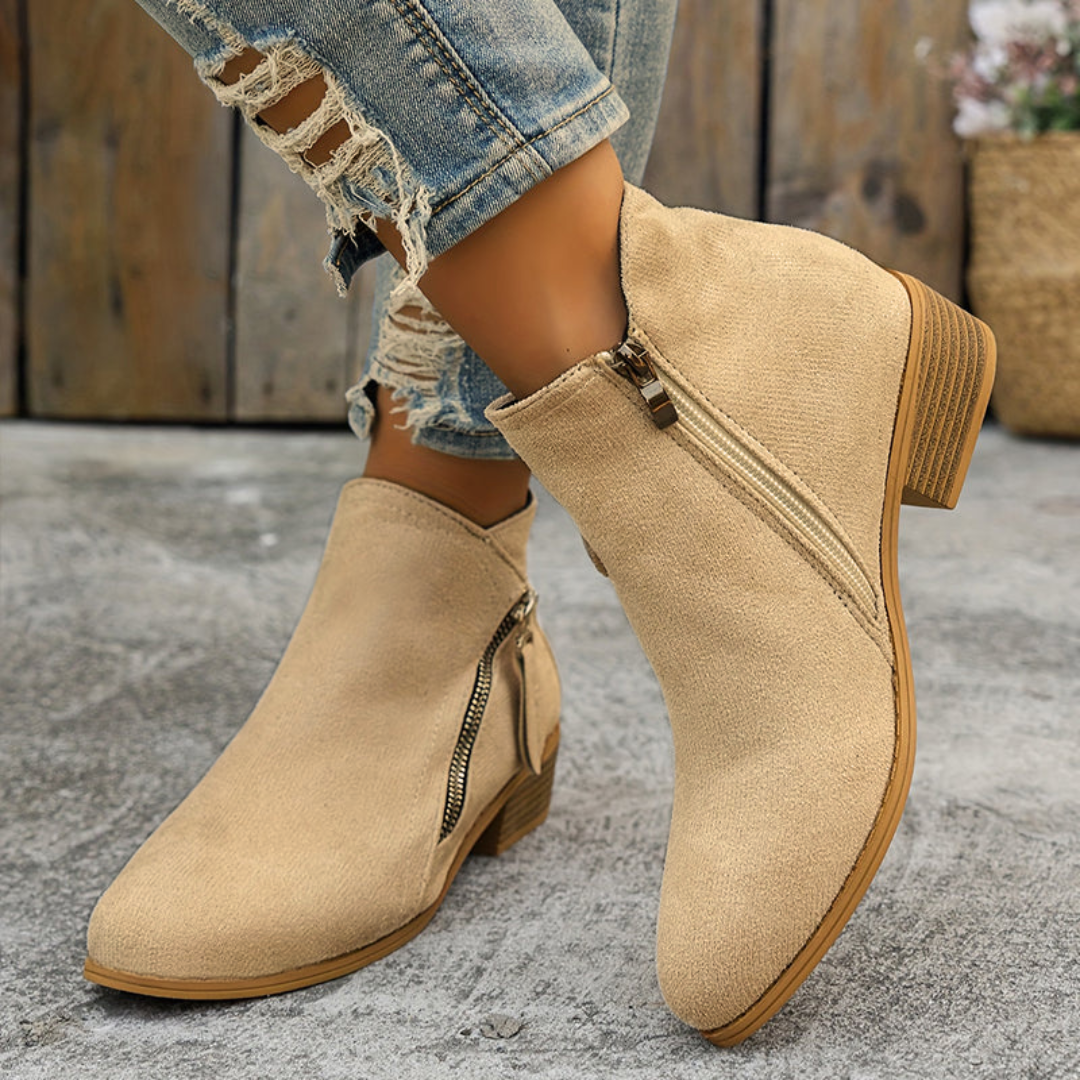 Elmont | Women's Orthopedic Leather Ankle Boots
