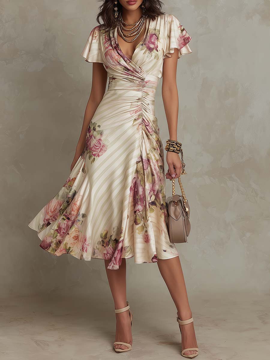 M&H | Satin Midi Dress