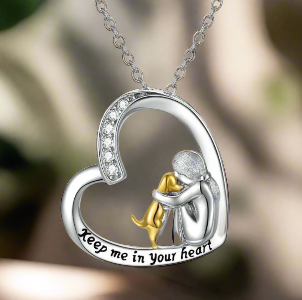 Elmont | Heart & Paw Print Pendant Necklace