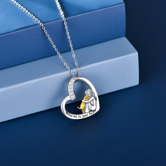 Elmont | Heart & Paw Print Pendant Necklace