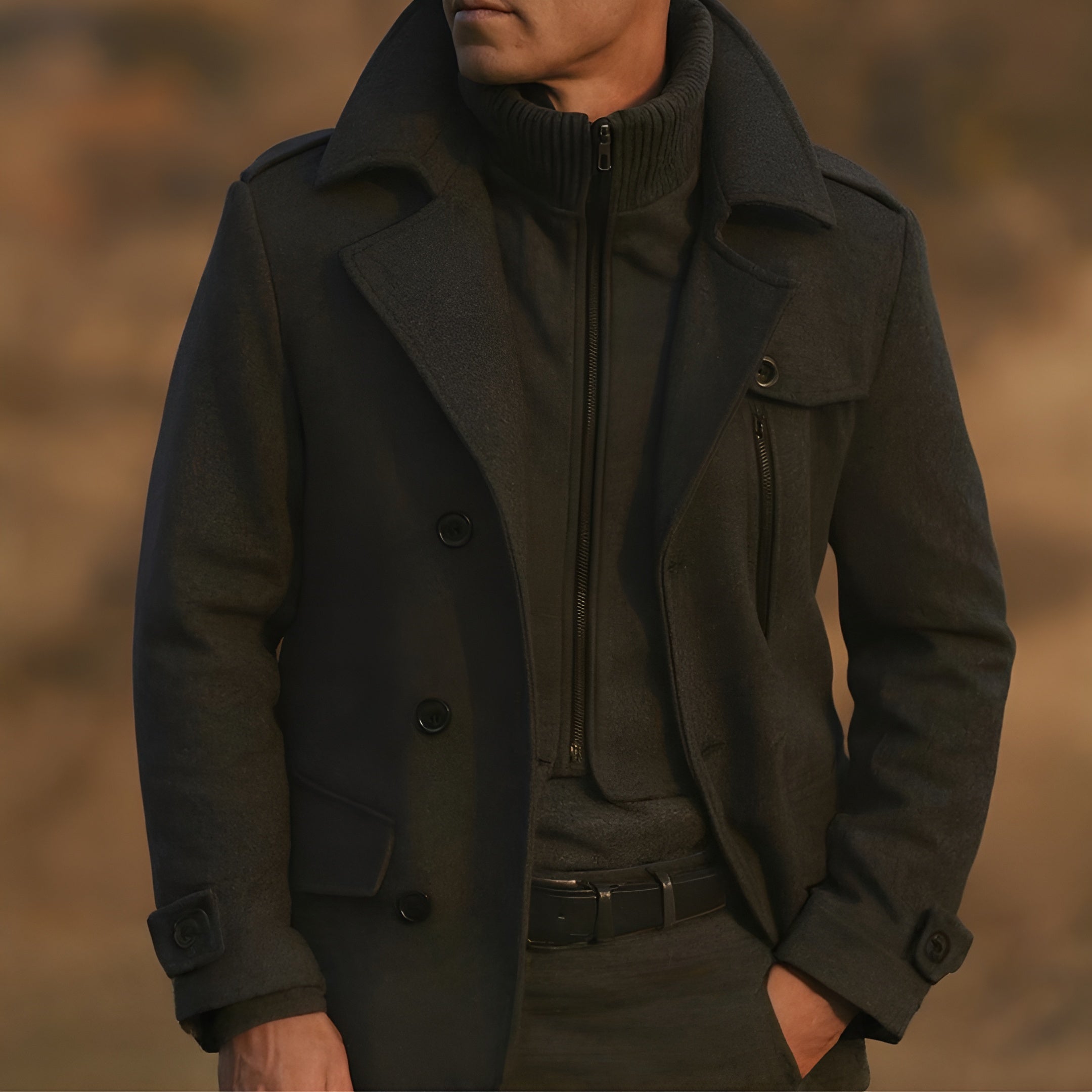 Elmont | Wool Blend Overcoat