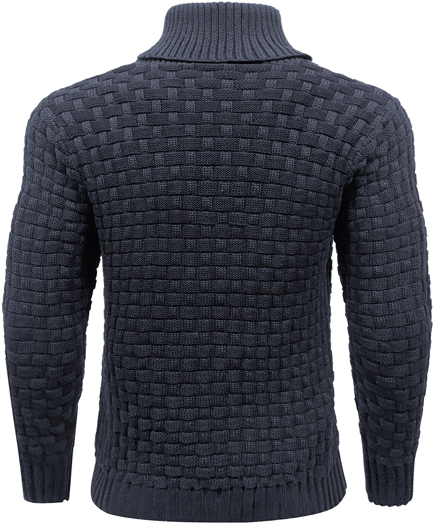 Elmont | Ribbed High-Collar Button Sweater