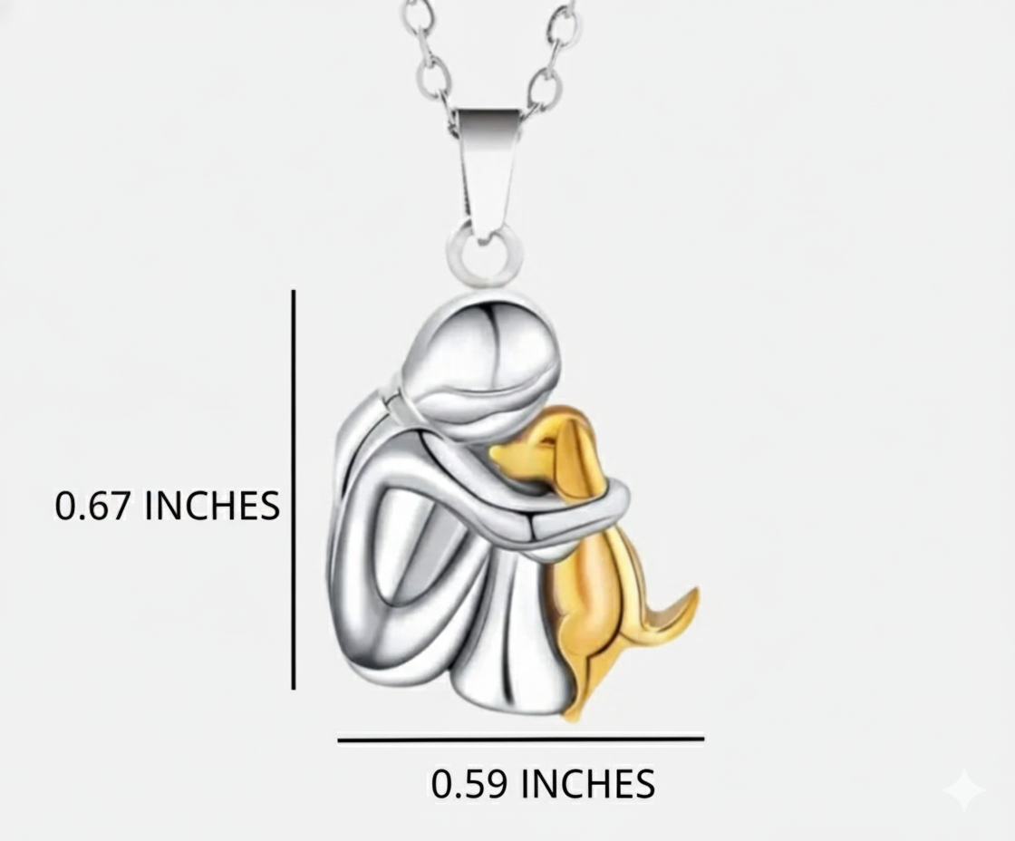Elmont | Dog Silhouette Pendant Necklace