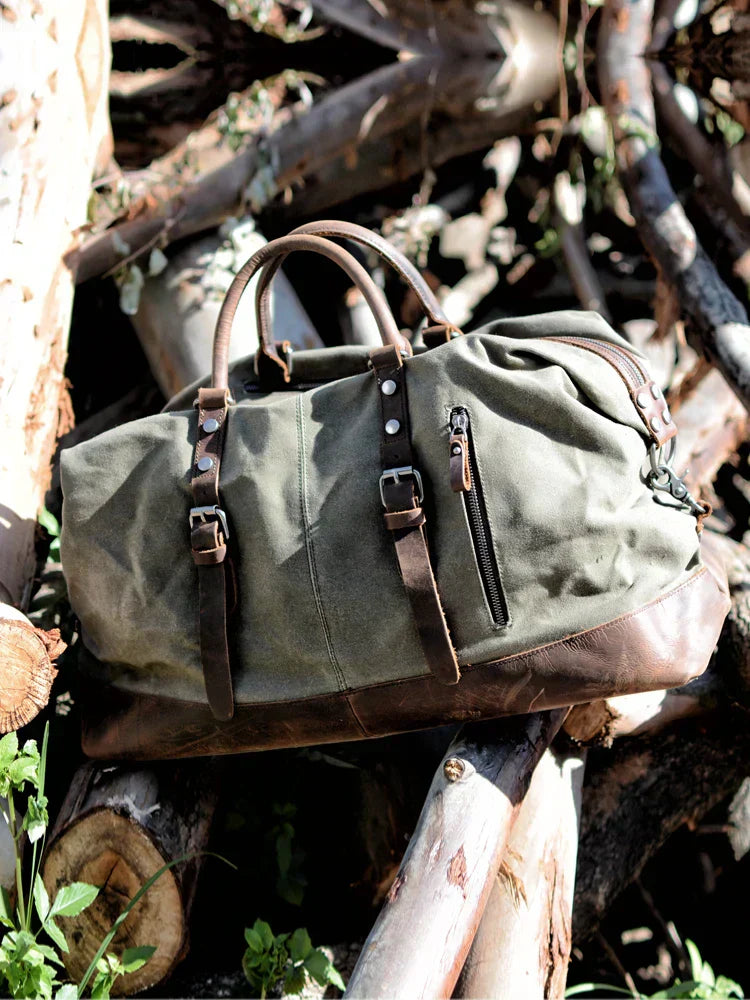 Elmont | Canvas & Leather Weekender Bag