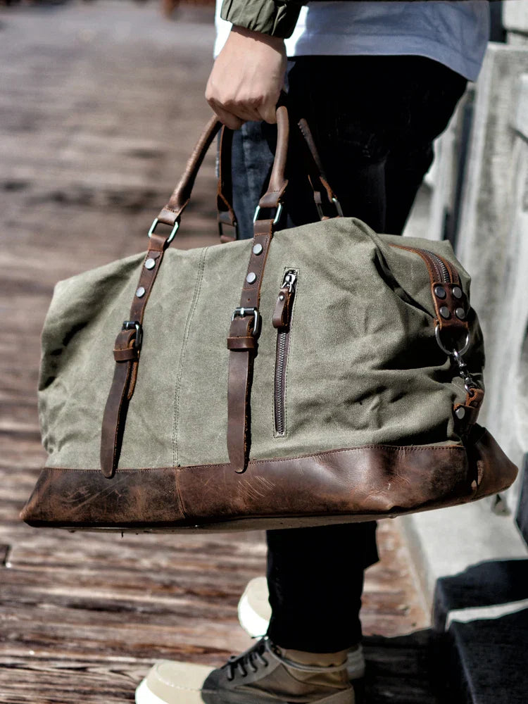 Elmont | Canvas & Leather Weekender Bag