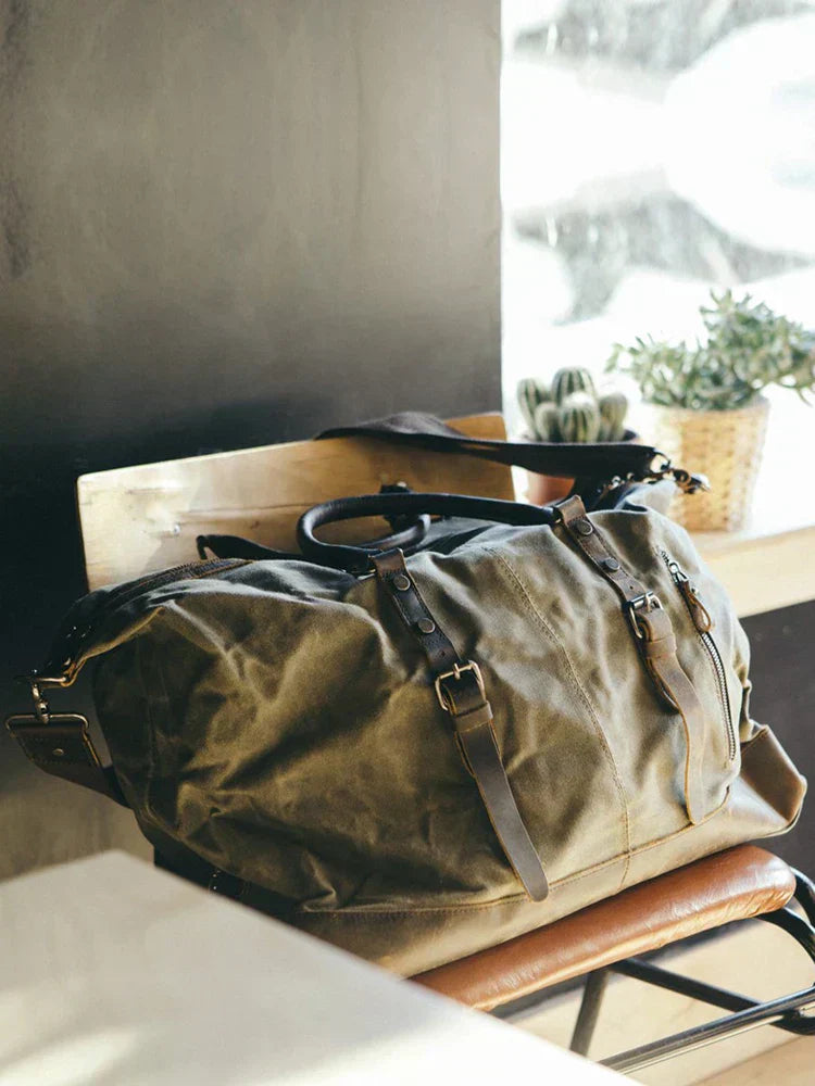 Elmont | Canvas & Leather Weekender Bag
