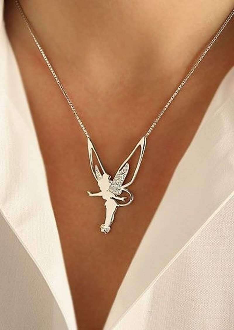 Elmont | Gold Fairy Pendant Necklace
