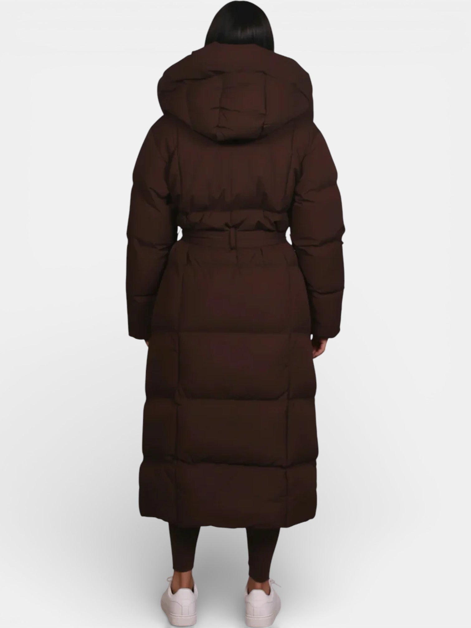 Elmont | Longline Belted Hooded Puffer Coat