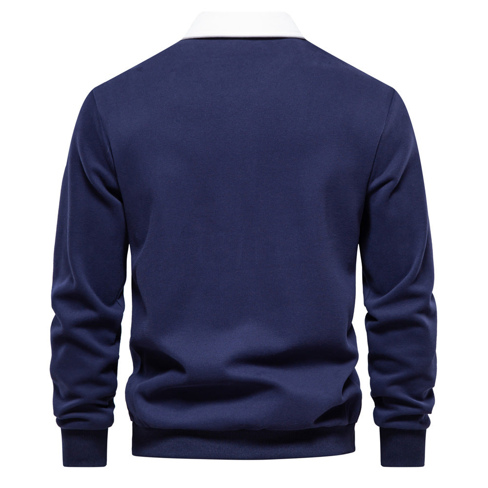 Elmont | Long-Sleeve Cotton Polo Shirt