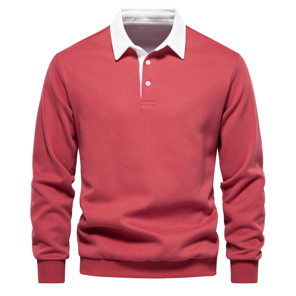 Elmont | Long-Sleeve Cotton Polo Shirt