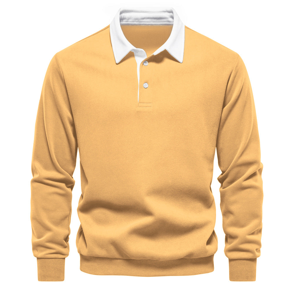 Elmont | Long-Sleeve Cotton Polo Shirt