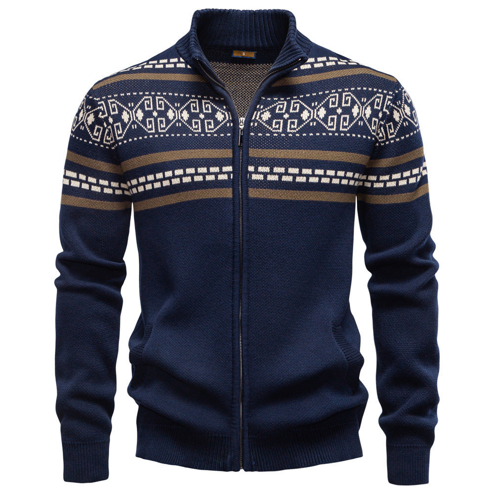 Elmont | Nordic Full-Zip Knit Sweater