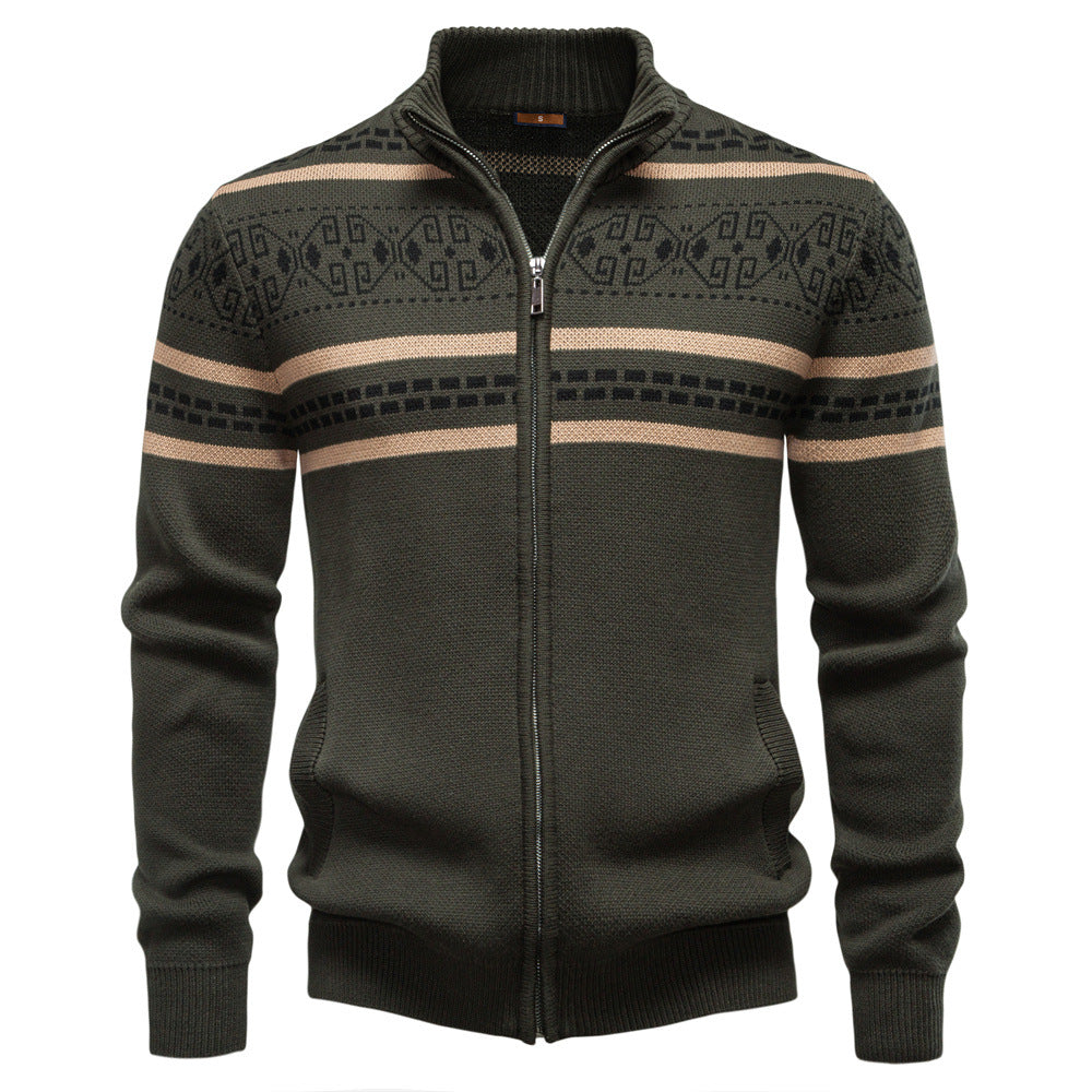 Elmont | Nordic Full-Zip Knit Sweater