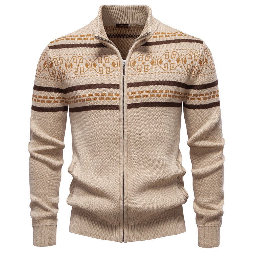 Elmont | Nordic Full-Zip Knit Sweater
