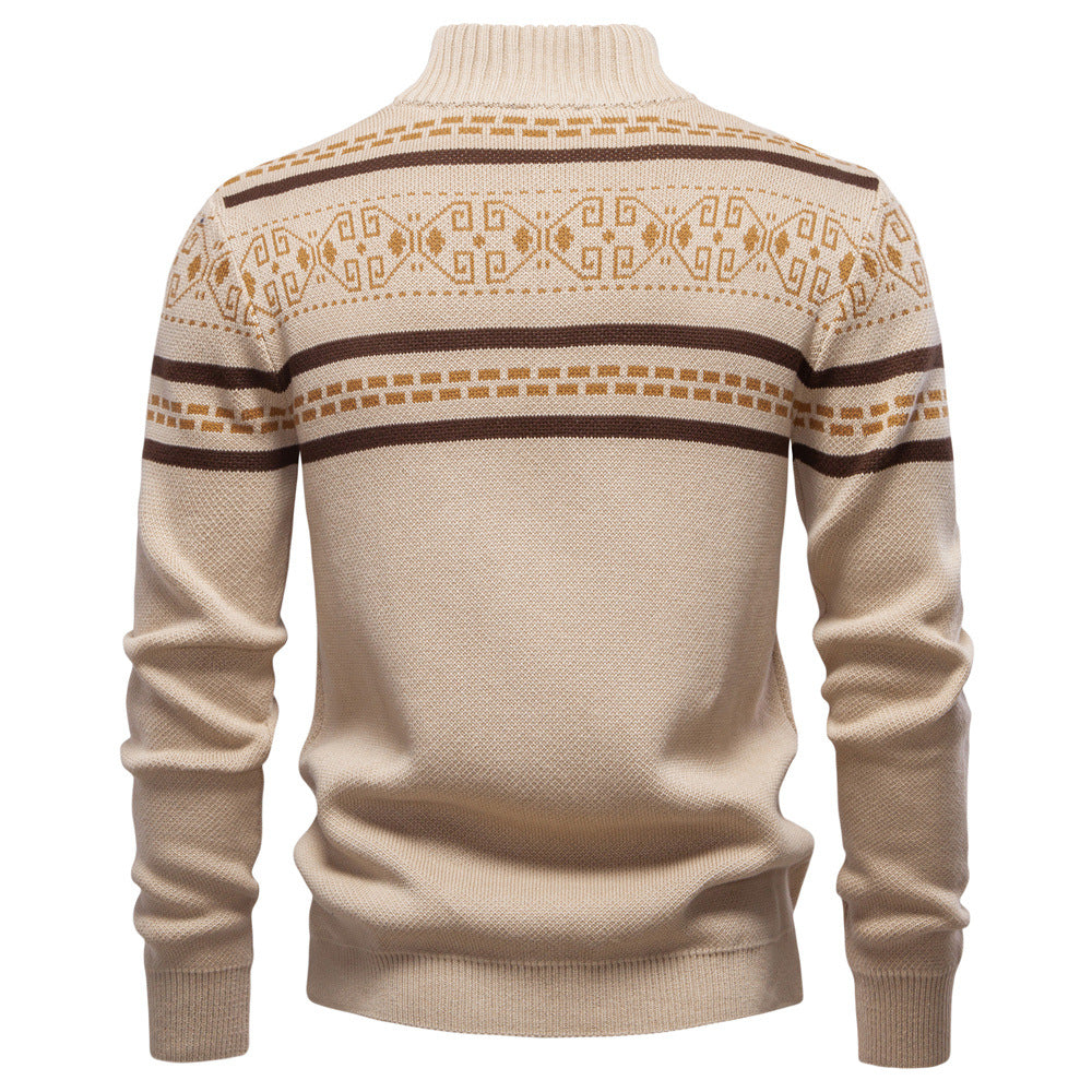 Elmont | Nordic Full-Zip Knit Sweater