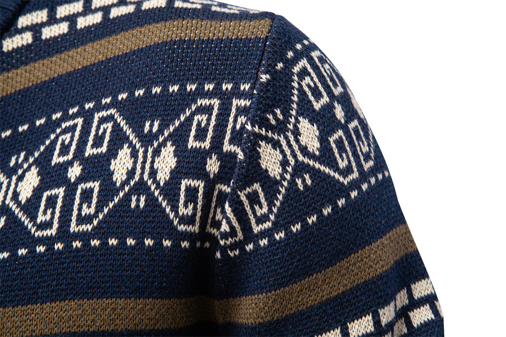 Elmont | Nordic Full-Zip Knit Sweater