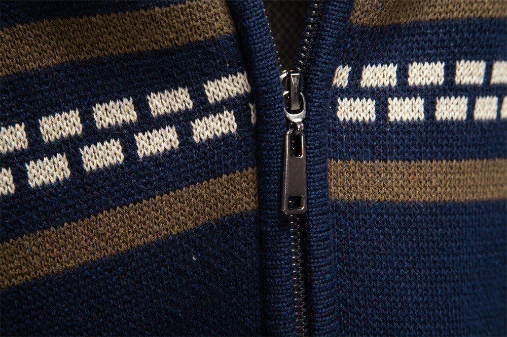 Elmont | Nordic Full-Zip Knit Sweater