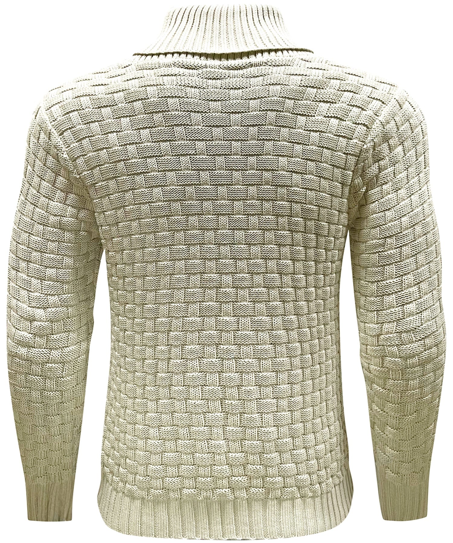 Elmont | Ribbed High-Collar Button Sweater