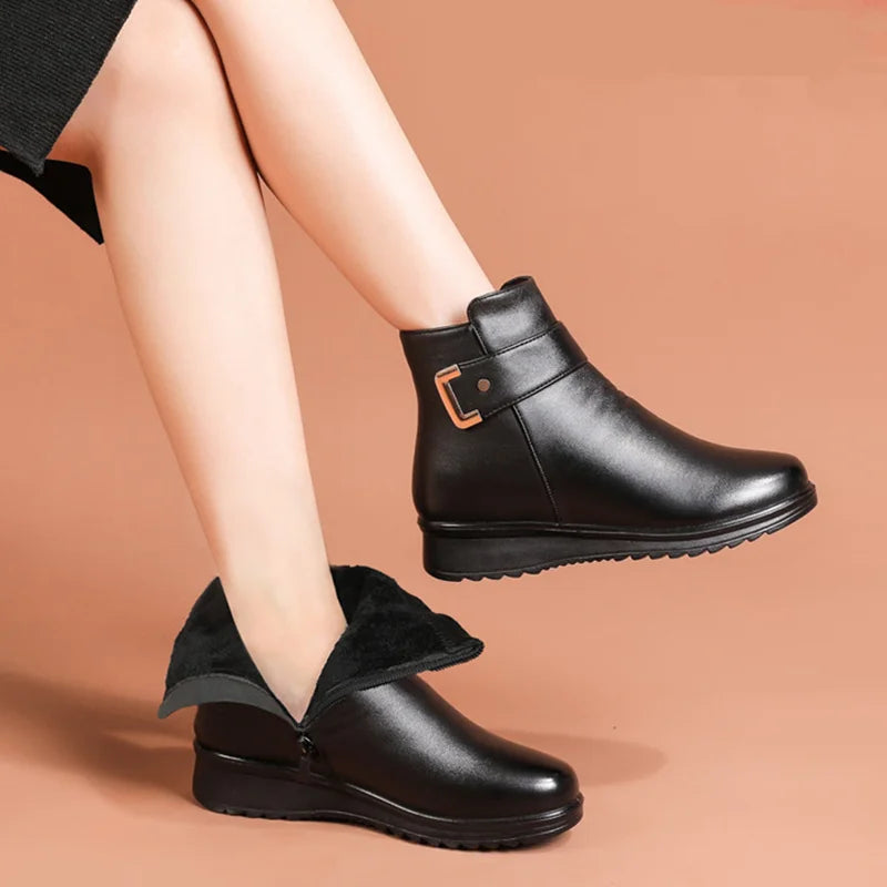 Elmont | Buckle Ankle Boot with Side Zip