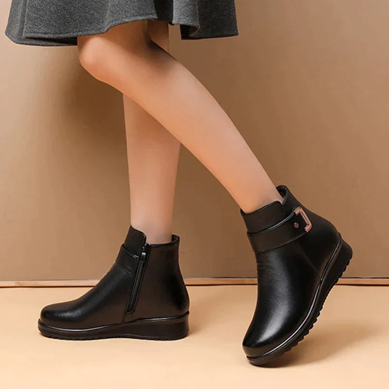 Elmont | Buckle Ankle Boot with Side Zip