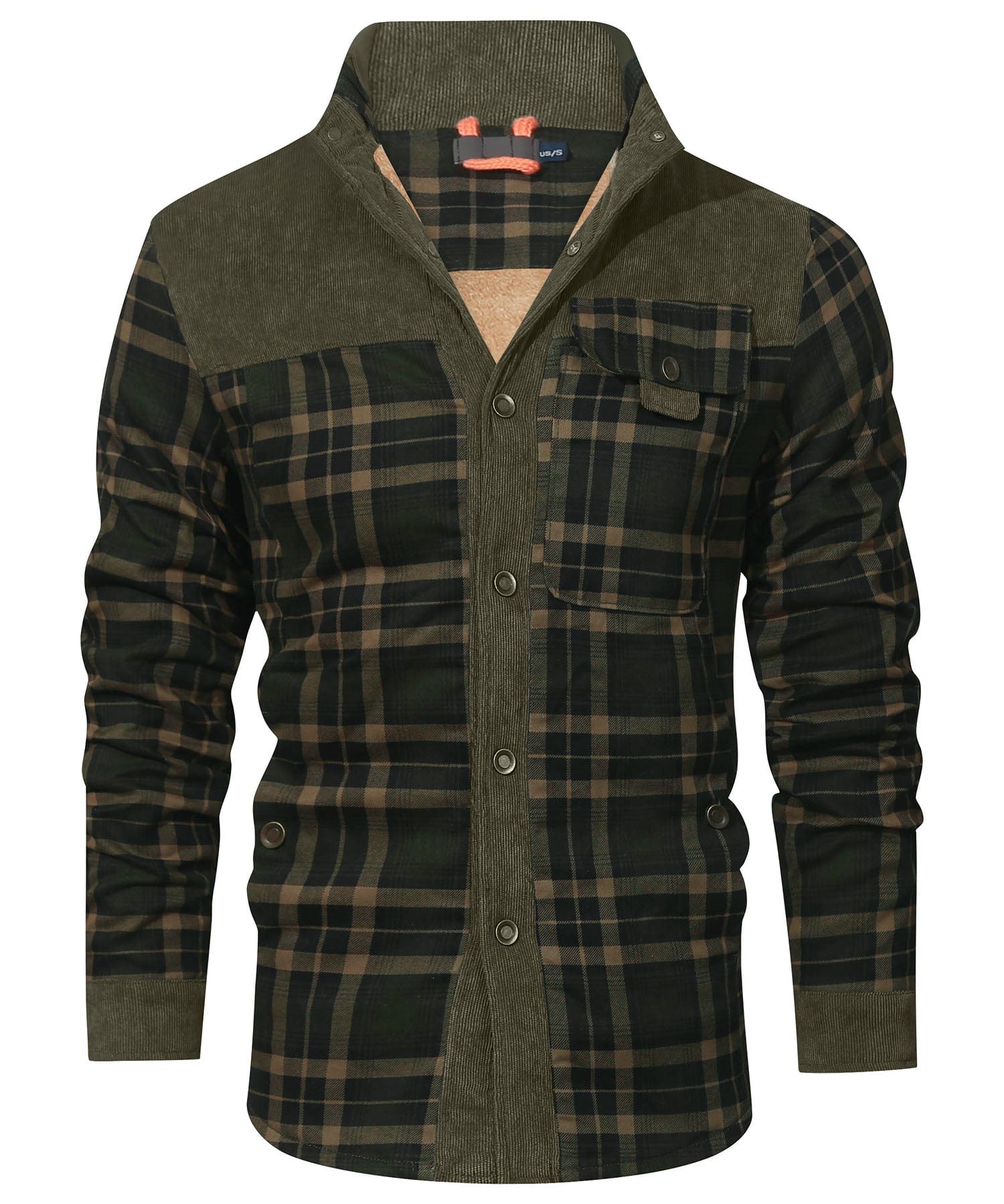 Elmont | Faux-Fur-Lined Flannel Jacket