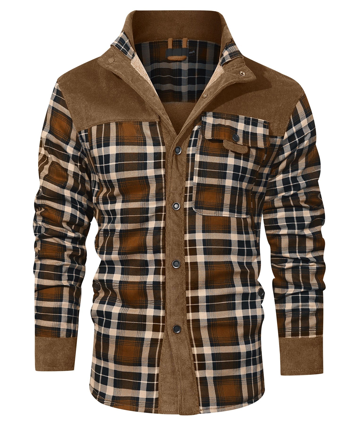 Elmont | Faux Fur-Lined Flannel Jacket
