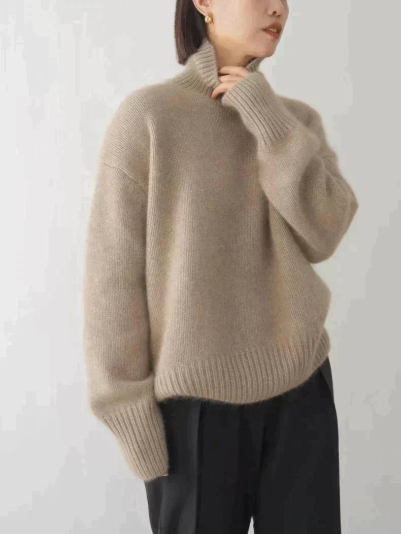 Elmont | High-Collar Knit Sweater