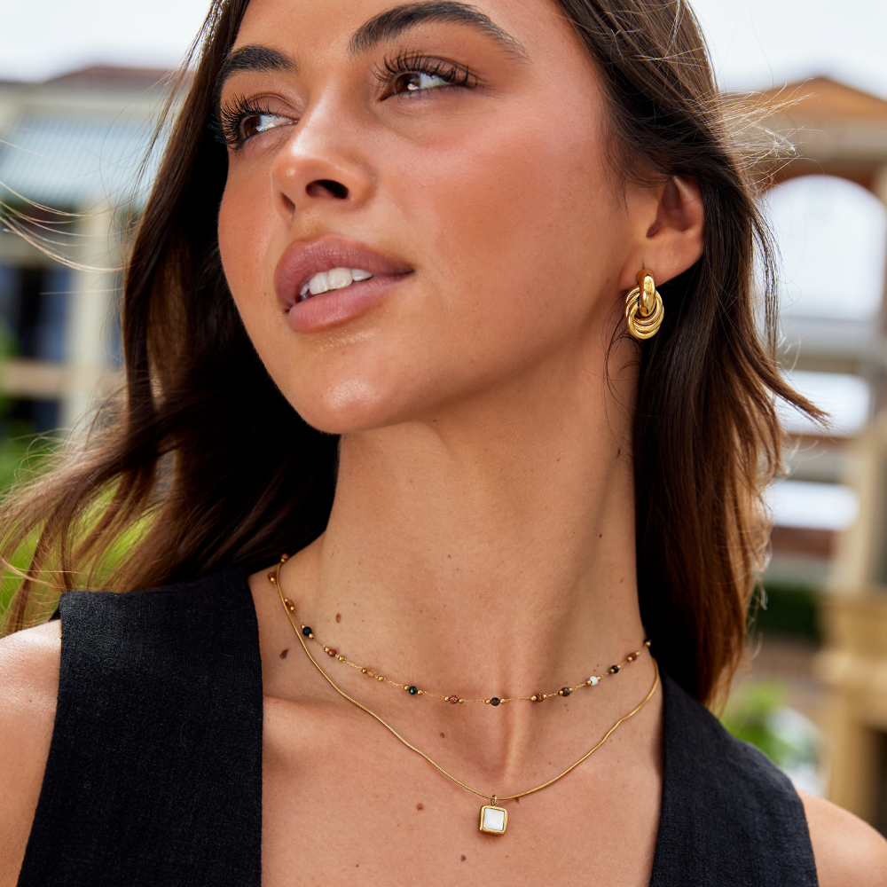 Elmont | Minimalist Stone Pendant Necklace
