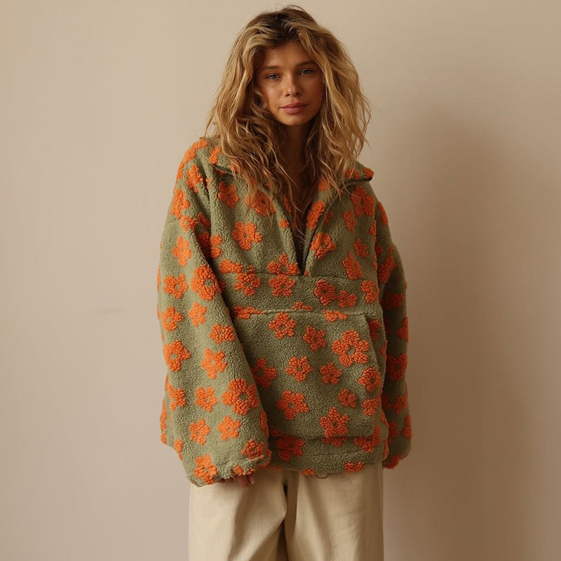 Maya | Relaxed-Fit Quarter-Zip Sweater
