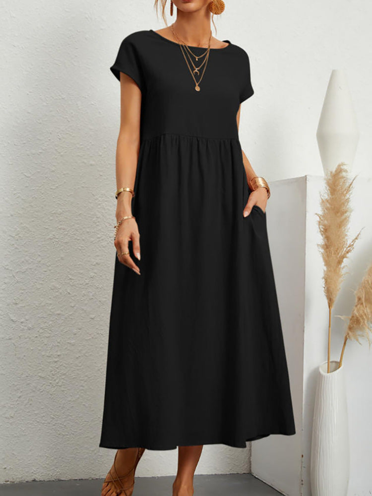 M&H | Gathered Waist Maxi Dress