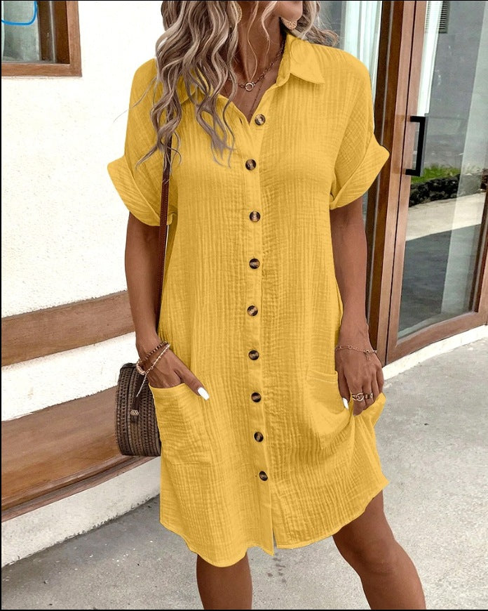 M&H | Button-Up Shirt Dress