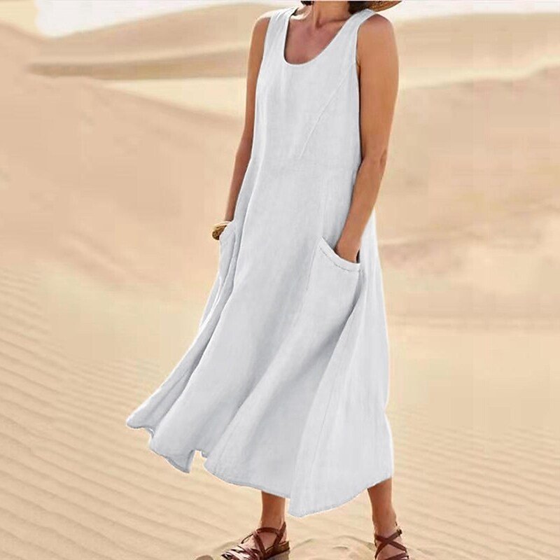 M&H | Pleated Pocket Midi Dress