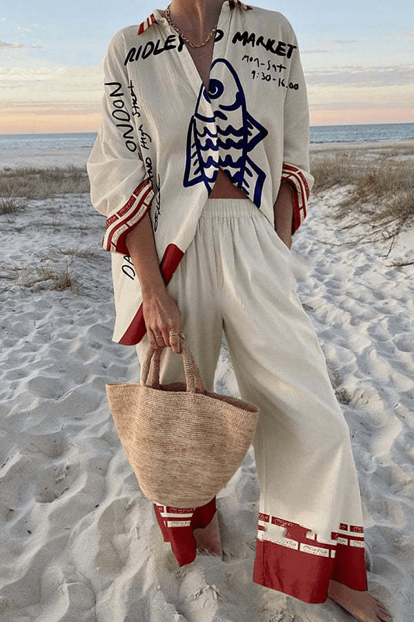 M&H | Linen-Cotton Shirt & Pants Set