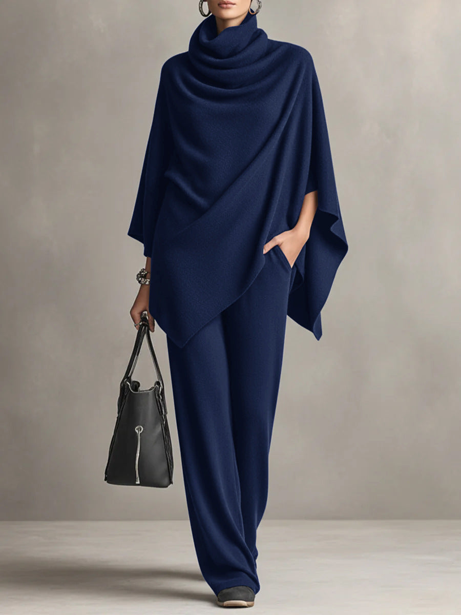 Elmont | Draped Top and Wide-Leg Pants Set